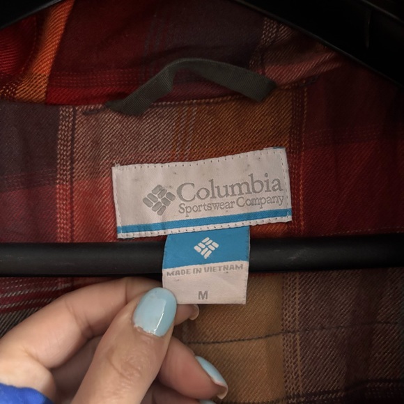 Columbia Flannel lined Olive Green Jacket Women’s Medium - Picture 4 of 9